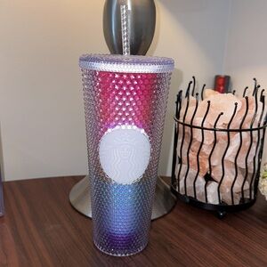 NEW! Starbucks Pride Rainbow Diamond Studded Tumbler